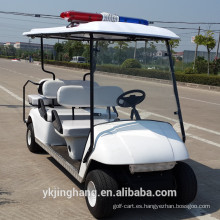 4 + 2 asientos de carrito de golf de la policía